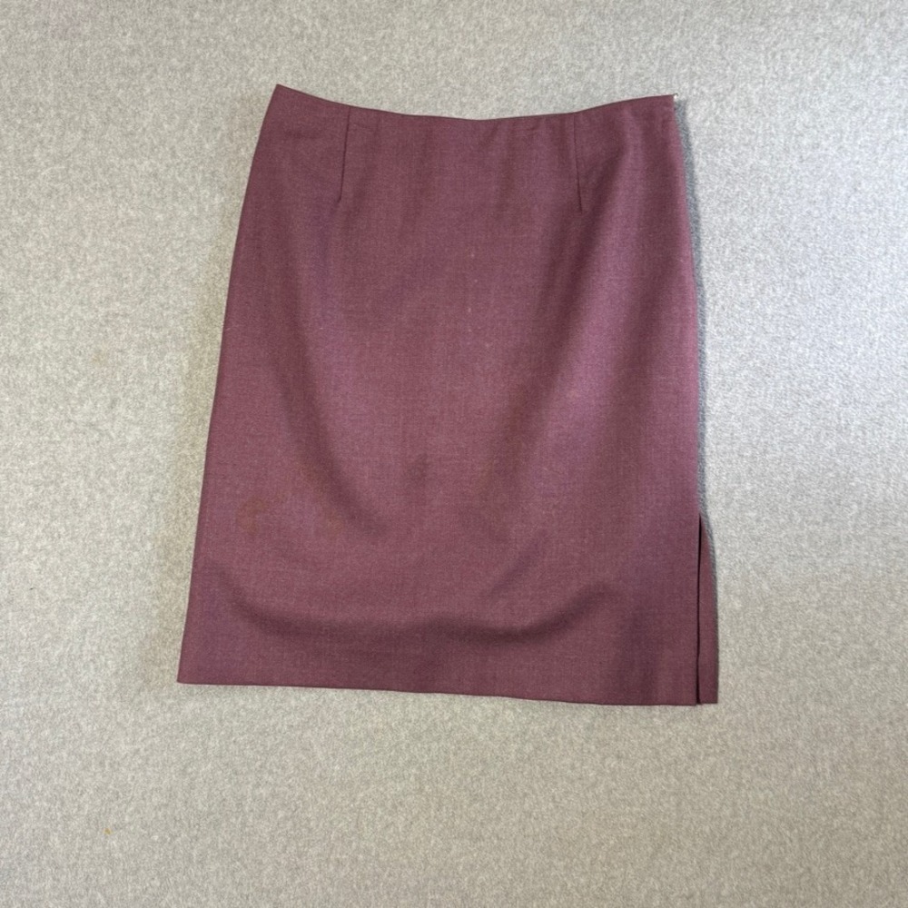 Vintage Pendleton 100% Virgin Wool Mini/Midi Skirt Petite 14 Dark Coquette Prepp